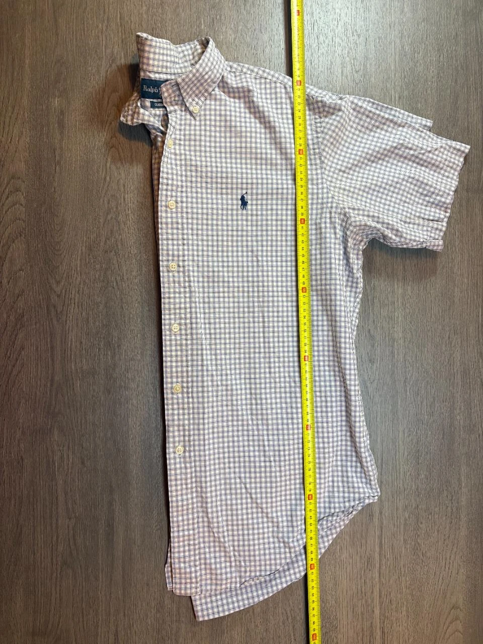 Camisa de manga curta Ralph Lauren Classic Fit Masculino – Tamanho G – Xadrez Azul – photo 6